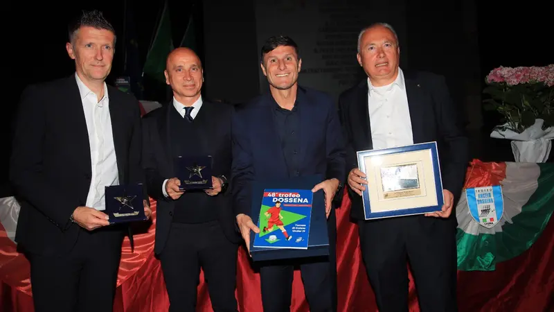Da sinistra Orsato, Corini, Zanetti e Bianchessi