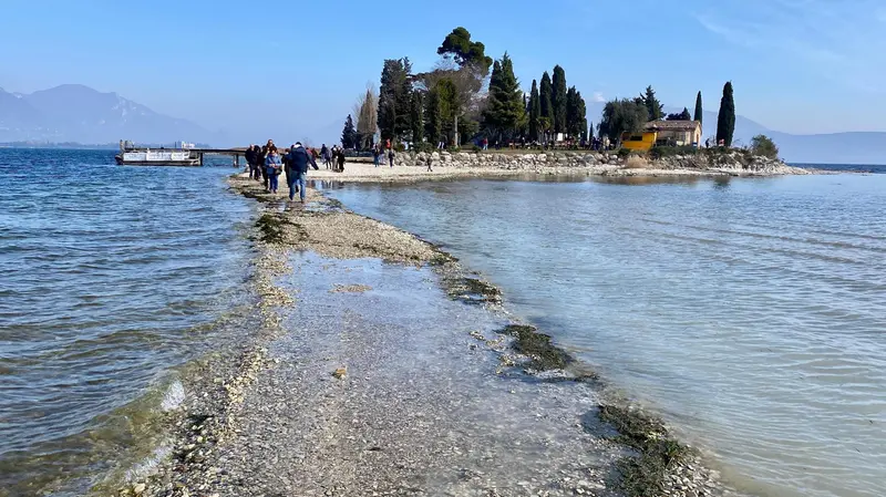 L'isola dei conigli durante la siccità del 2022