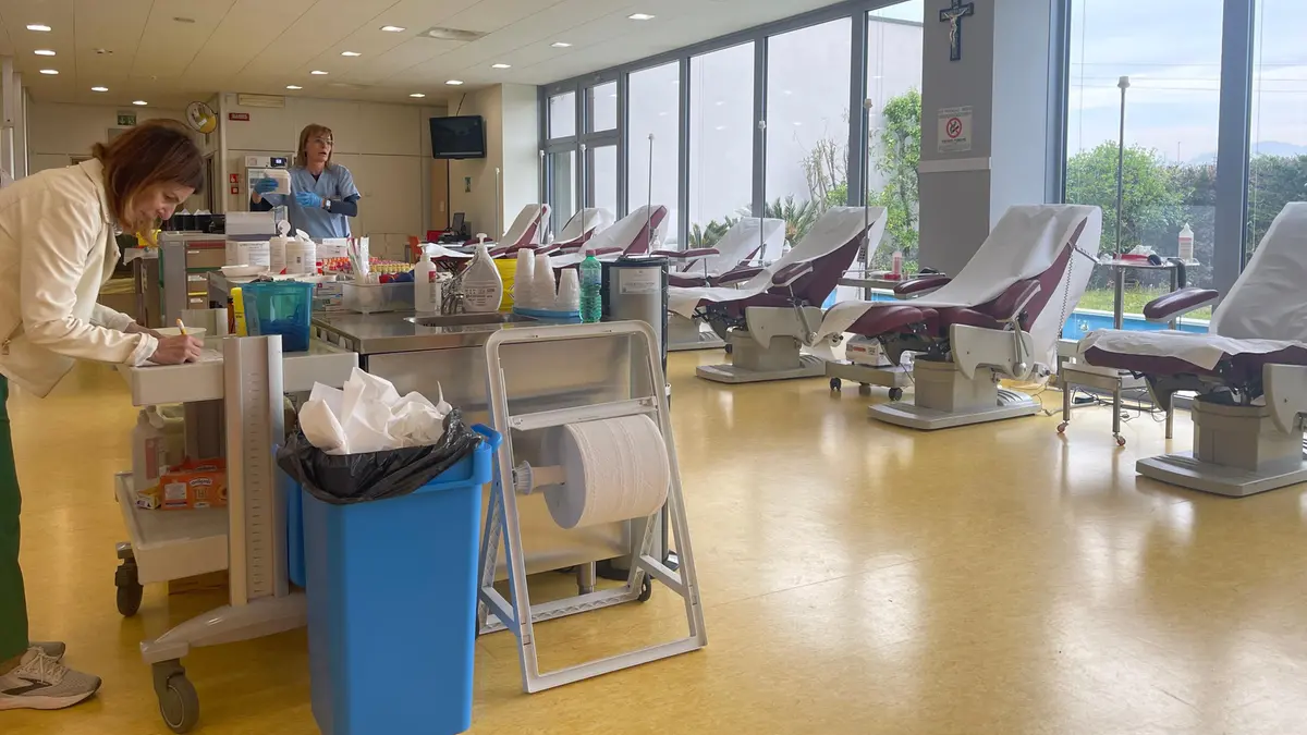 La donazione di sangue avviene in una decina di minuti