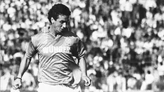 Beccalossi con la maglia del Brescia (dall'archivio)