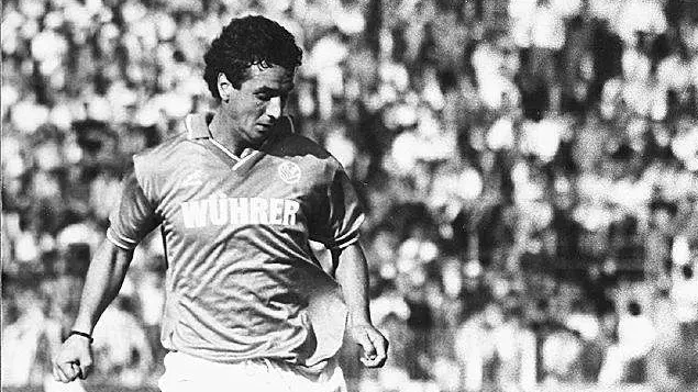 Beccalossi con la maglia del Brescia (dall'archivio)