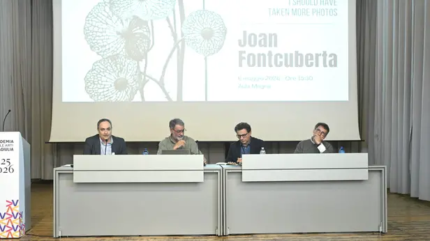 SPETTACOLI  BRESCIA ACCADEMIA DELLE BELLE ARTI SANTA GIULIA INCONTRO CON JOAN FONTCUBERTA NELLA FOTO MOMENTI DELL'INCONTRO 06/05/2026 newreporter©favretto