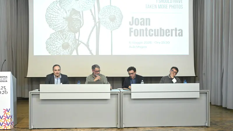 SPETTACOLI  BRESCIA ACCADEMIA DELLE BELLE ARTI SANTA GIULIA INCONTRO CON JOAN FONTCUBERTA NELLA FOTO MOMENTI DELL'INCONTRO 06/05/2026 newreporter©favretto