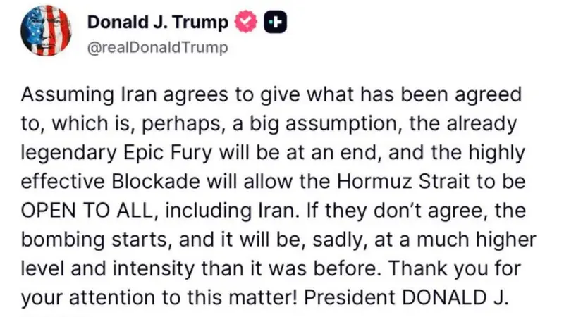 Il post di Trump