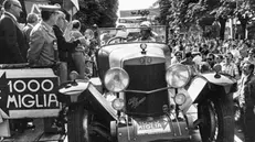 L'arrivo di Hepp-Bauer con la Alfa Romeo RL Super Sport nel '77 - Foto Fondazione Negri