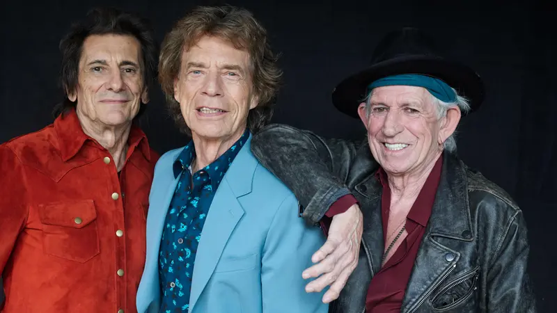 I Rolling Stones: Ron Wood, Mick Jagger, Keith Richards
