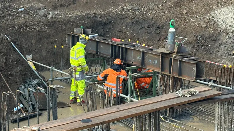 l lavori svolti al ponte di via Labirinto