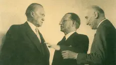 De Gasperi tra Konrad Adenauer e Robert Schuman