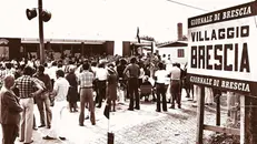 Il taglio del nastro del Villaggio Brescia: era il 12 luglio 1976  - © www.giornaledibrescia.it