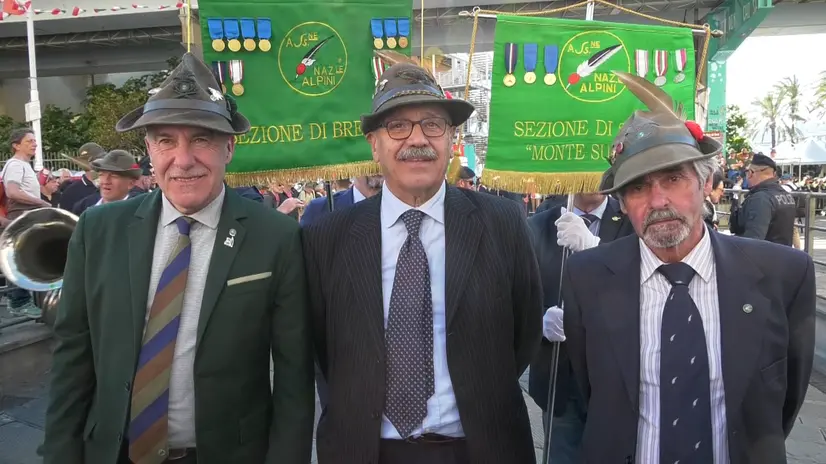 Gli alpini bresciani a Genova