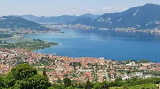 Una veduta dall'alto di Iseo