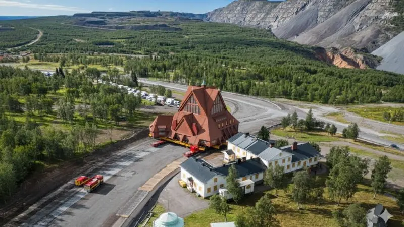 Kiruna, il trasferimento della chiesa