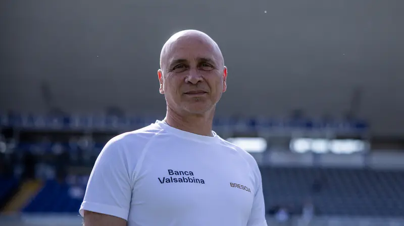 L'allenatore dell'Union Brescia Eugenio Corini