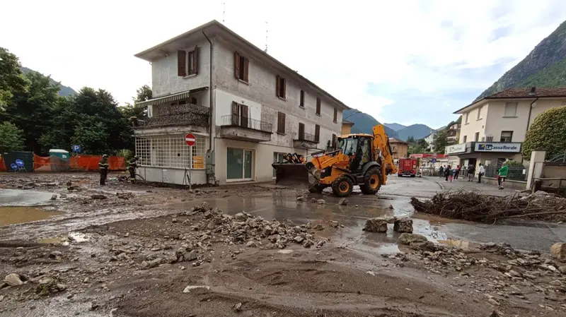 La situazione a Niardo dopo l'alluvione del 2022 - © www.giornaledibrescia.it