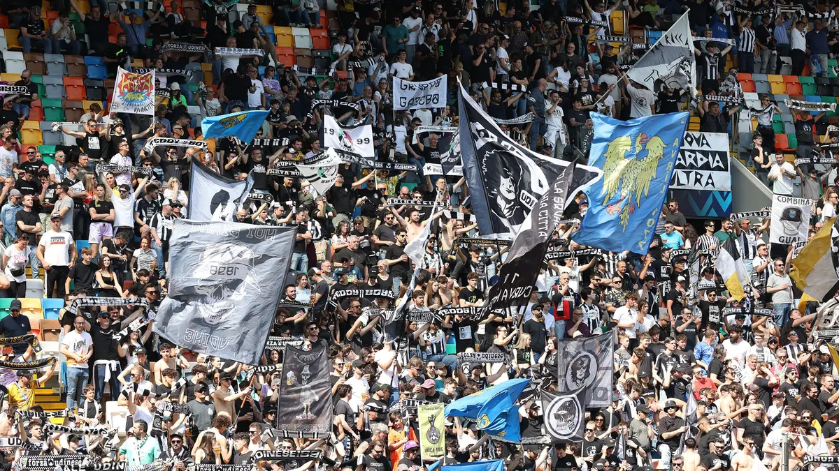 Serie A: la curva dell'Udinese - Foto Ansa