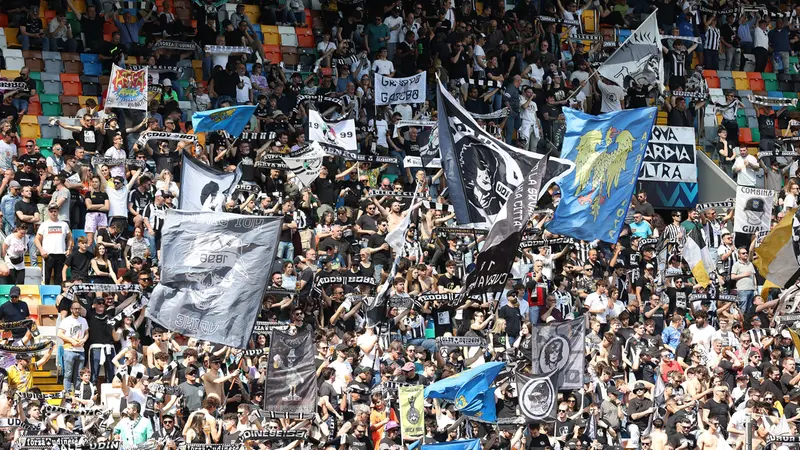 Serie A: la curva dell'Udinese - Foto Ansa