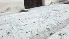 La grandinata a Mompiano