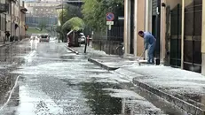 I danni del maltempo in città