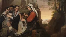 Pietro Bellotti, popolani all'aperto, Gallerie dell'accademia, Venezia