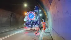 I lavori nella galleria Iseo