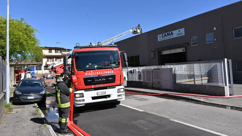 L'incendio a Collebeato