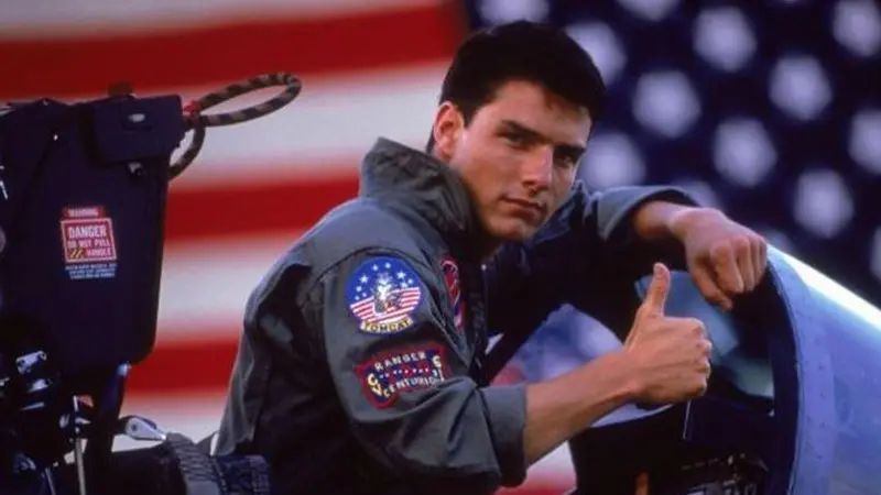 Tom Cruise nei panni di Maverick