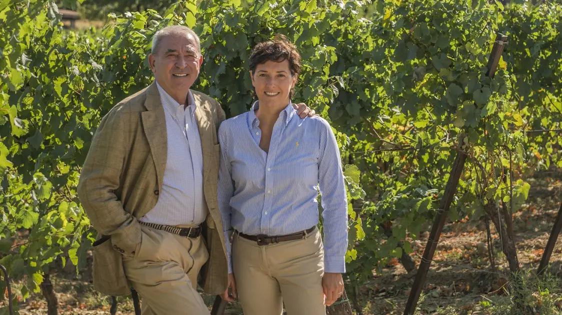 Francesca Moretti, con il fondatore Vittorio