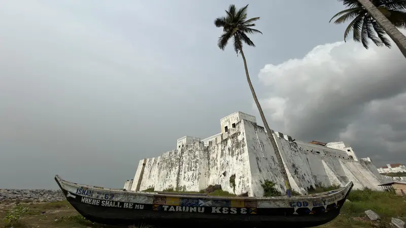 Il forte di Elmina in Ghana