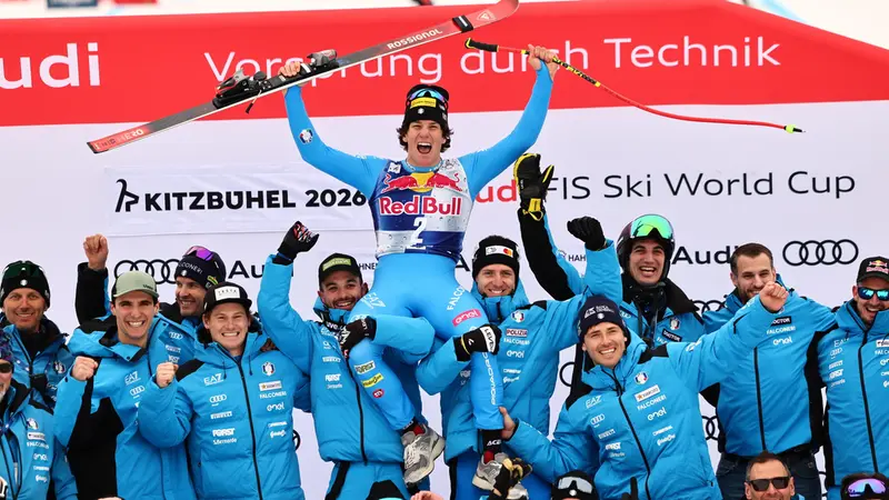 In questa stagione ha vinto anche l'ambitissima libera di Kitzbühel - Foto Ansa © www.giornaledibrescia.it