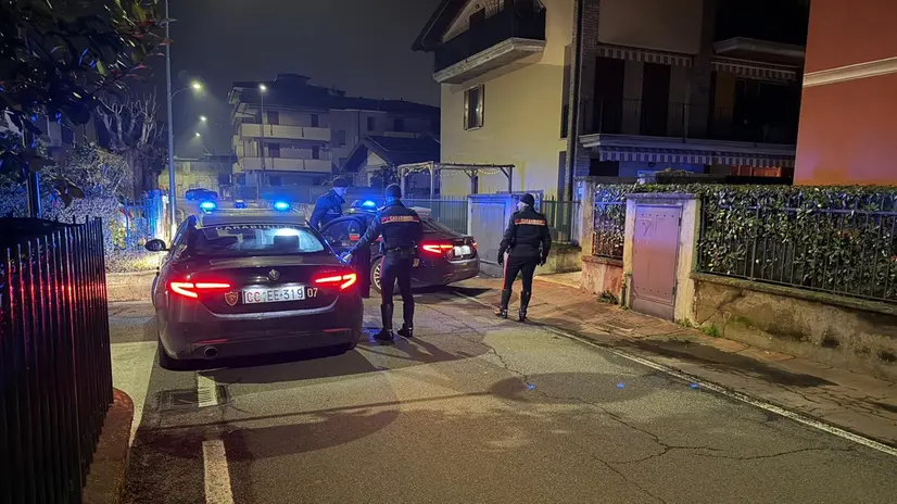 Un intervento dei carabinieri