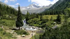 Una veduta della Val di Fumo, nel parco Adamello Brenta