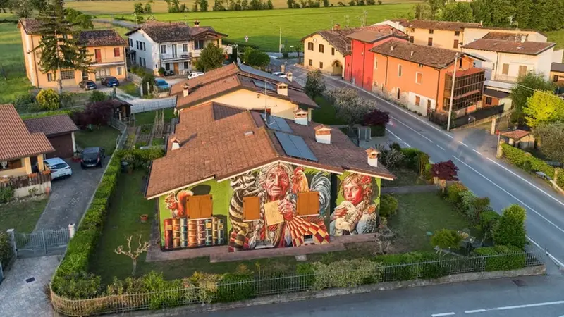 Da muro a opera d'arte per la comunità firmata da Vera Bugatti