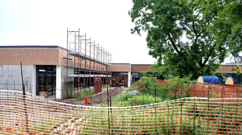 Il cantiere per la mensa © www.giornaledibrescia.it