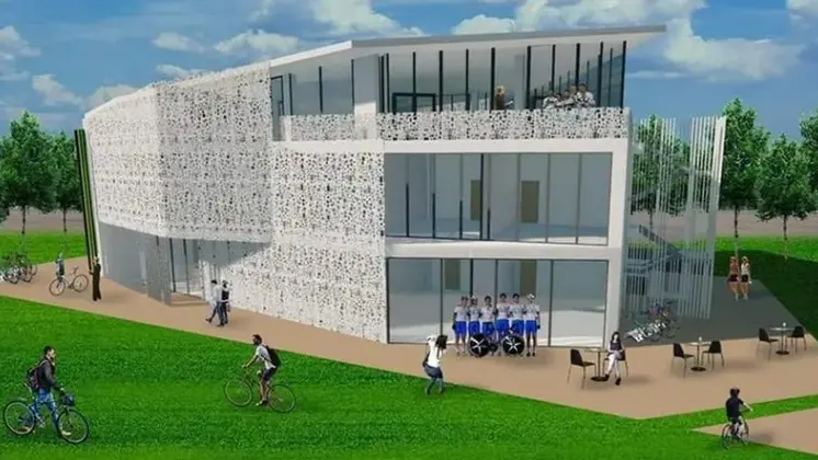 Il disegno della nuova palazzina - © www.giornaledibrescia.it