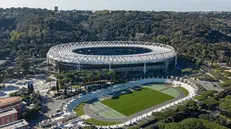 Una veduta aerea dello stadio Olimpico