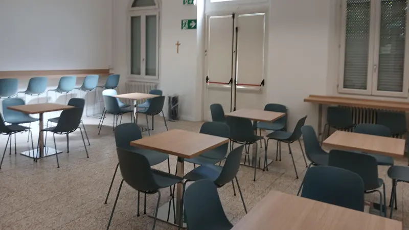 Il bar scolastico della sede del Capirola a Leno