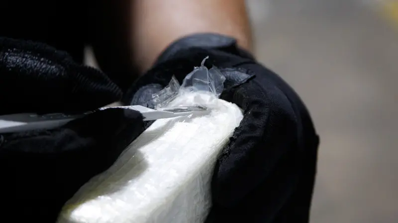 Un panetto di cocaina, foto rappresentativa