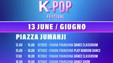 La line up del K-Pop festival