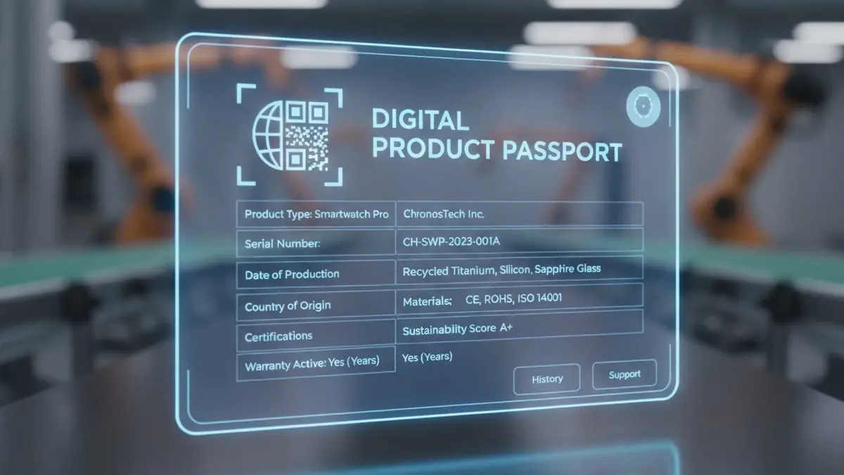 Il Digital product passport introdotto dal regolamento Ecodesign for sustainable products regulation