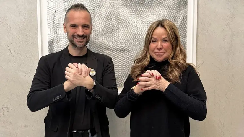 Il dottor Tagliapietra con la presidente della Fondazione Patrizia Ondelli