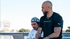 Marcell Jacobs durante un allenamento - Foto Instagram