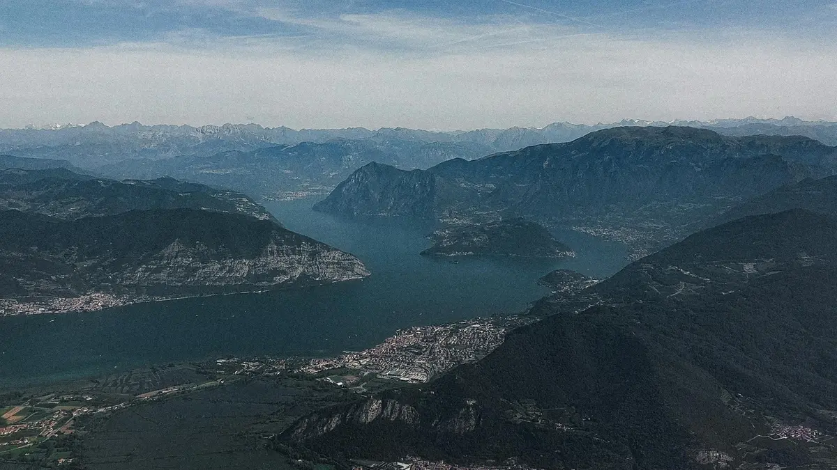 Il Sebino visto dall'alto