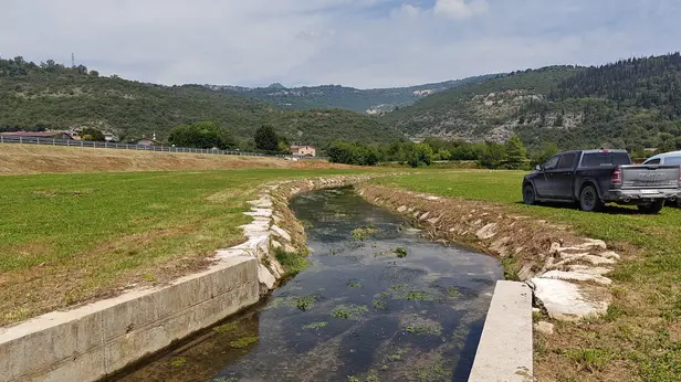 La nuova area di laminazione sul torrente Rudone