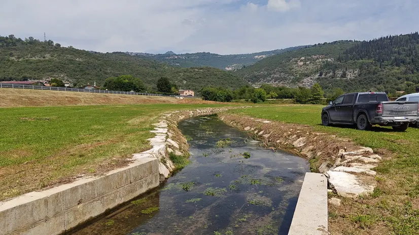 La nuova area di laminazione sul torrente Rudone