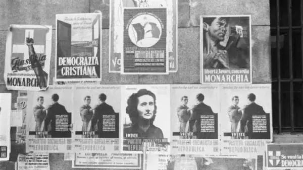 Manifesti elettorali nel 1946