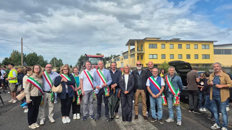 I sindaci durante una scorsa manifestazione