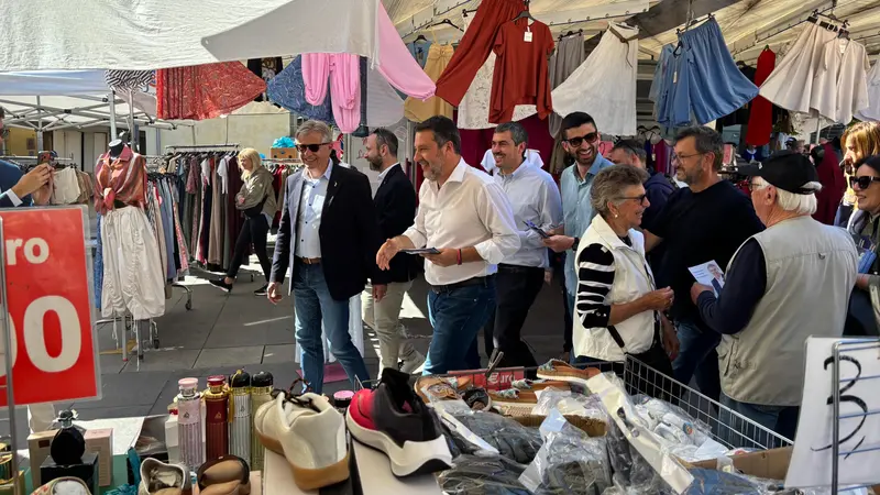 Il vicepremier è arrivato in città di prima mattina - © www.giornaledibrescia.it
