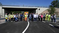 L'inaugurazione del nuovo ponte di via Labirinto