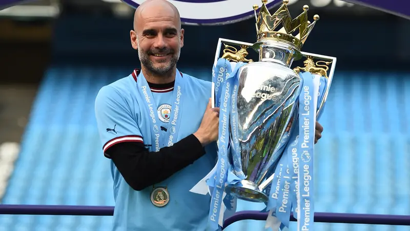 Pep Guardiola, uno degli allenatori più vincenti di sempre - Foto Ansa