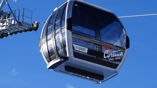Una delle cabine - foto Impianti Cortina